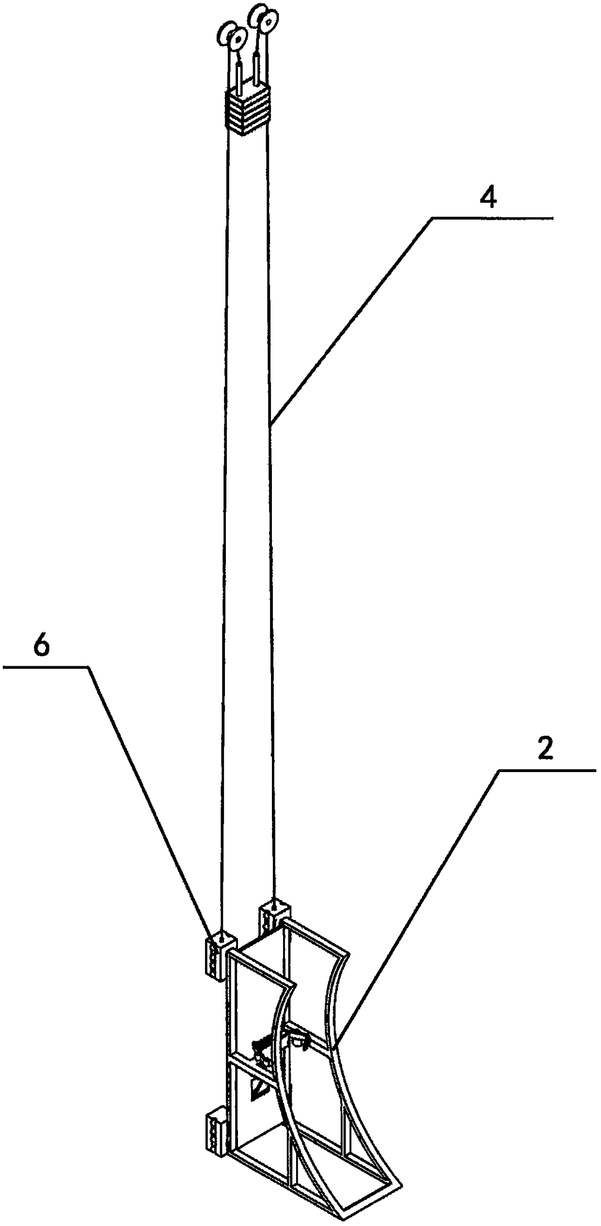 A super labor-saving bicycle vertical parking device