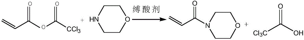 A kind of method based on acid anhydride synthesis acryloyl morpholine