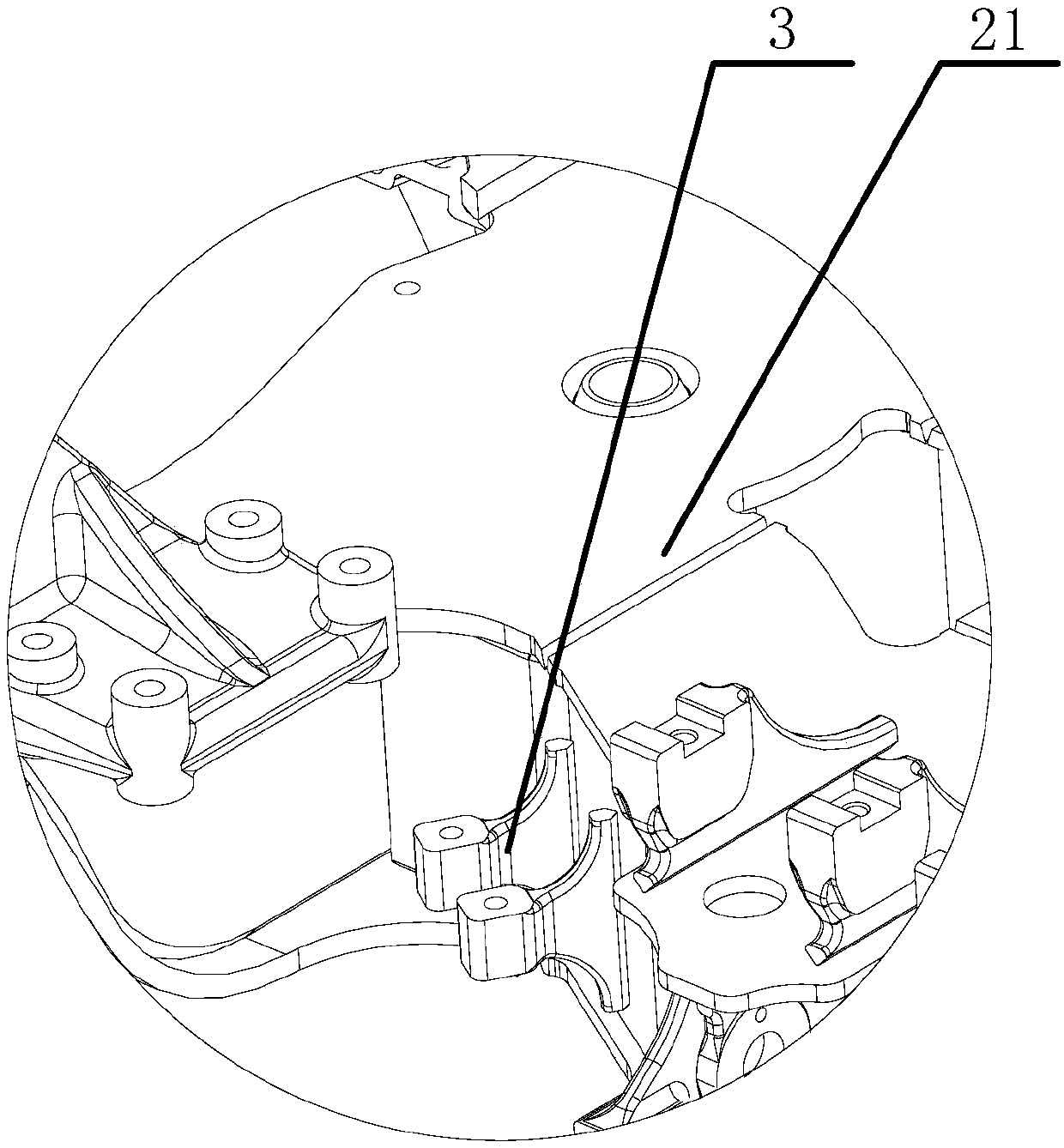 Bogie frame and bogie provided with bogie frame