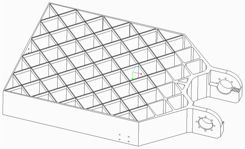 A zigzag stepped variable section grid rudder structure based on drop zone control