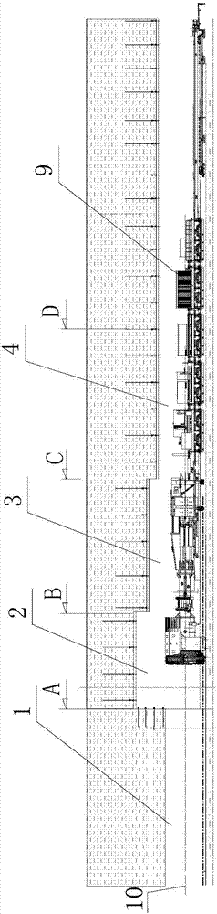 Mining TBM chamber bottom plate hardening method