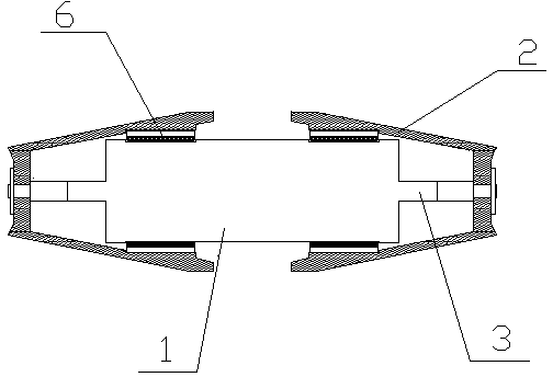 Electric hub of electric sliding plate and wiring structure