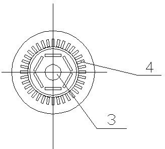 Electric hub of electric sliding plate and wiring structure