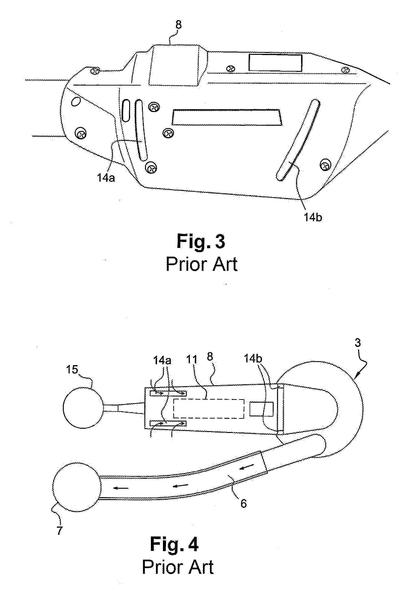 Electric power device with integrated cooling system for controlling tools