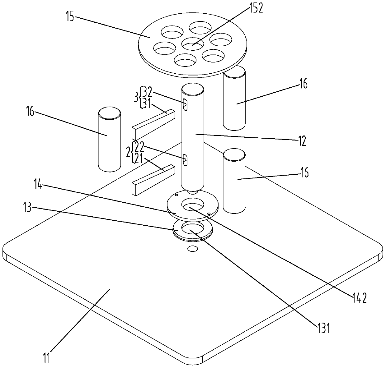 Sand making machine rotor tailor-welded double-layer positioning template tool and tailor-welded process of sand making machine rotor