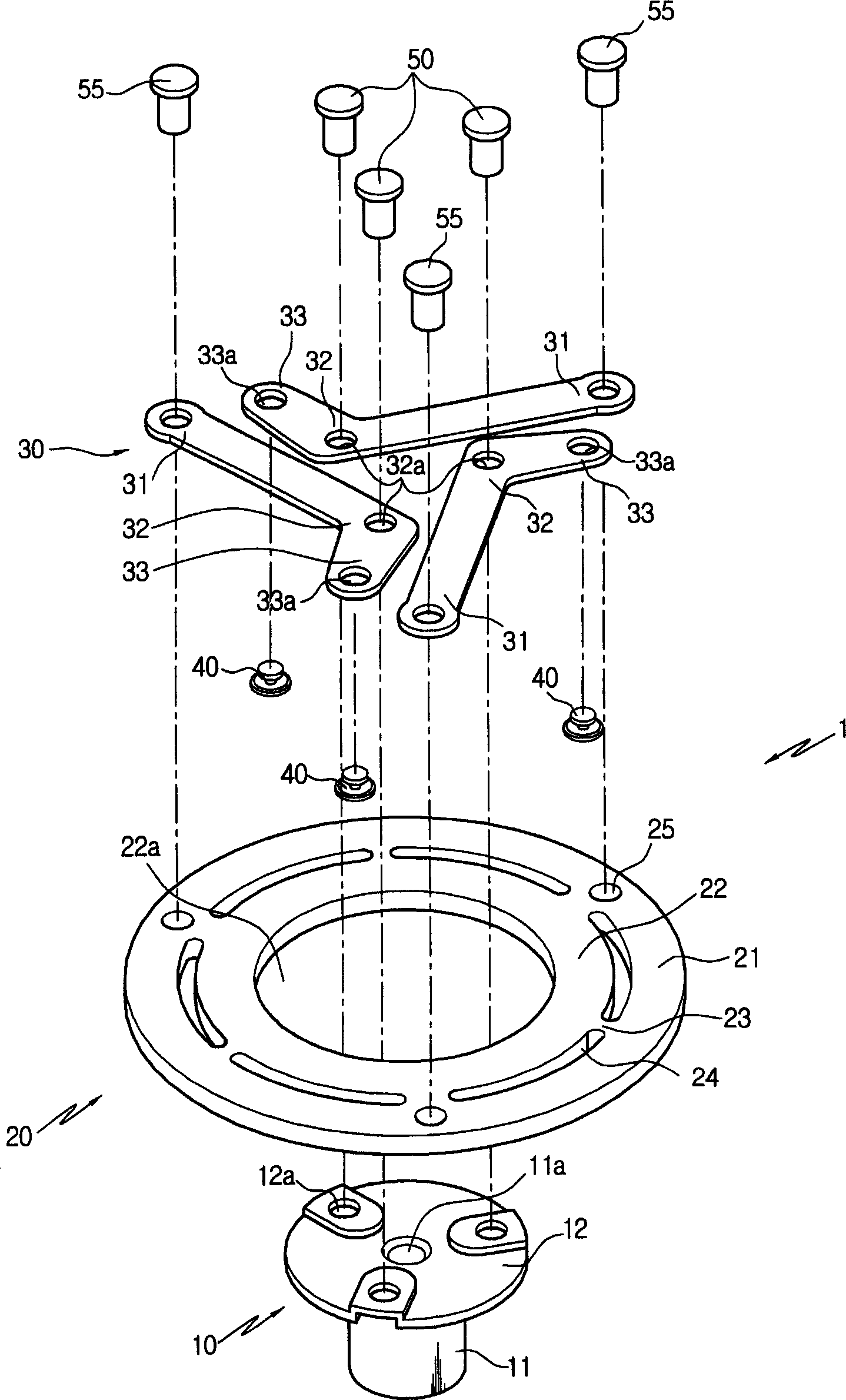 Disc and hub assembly for electromagnetic clutch in a compressor