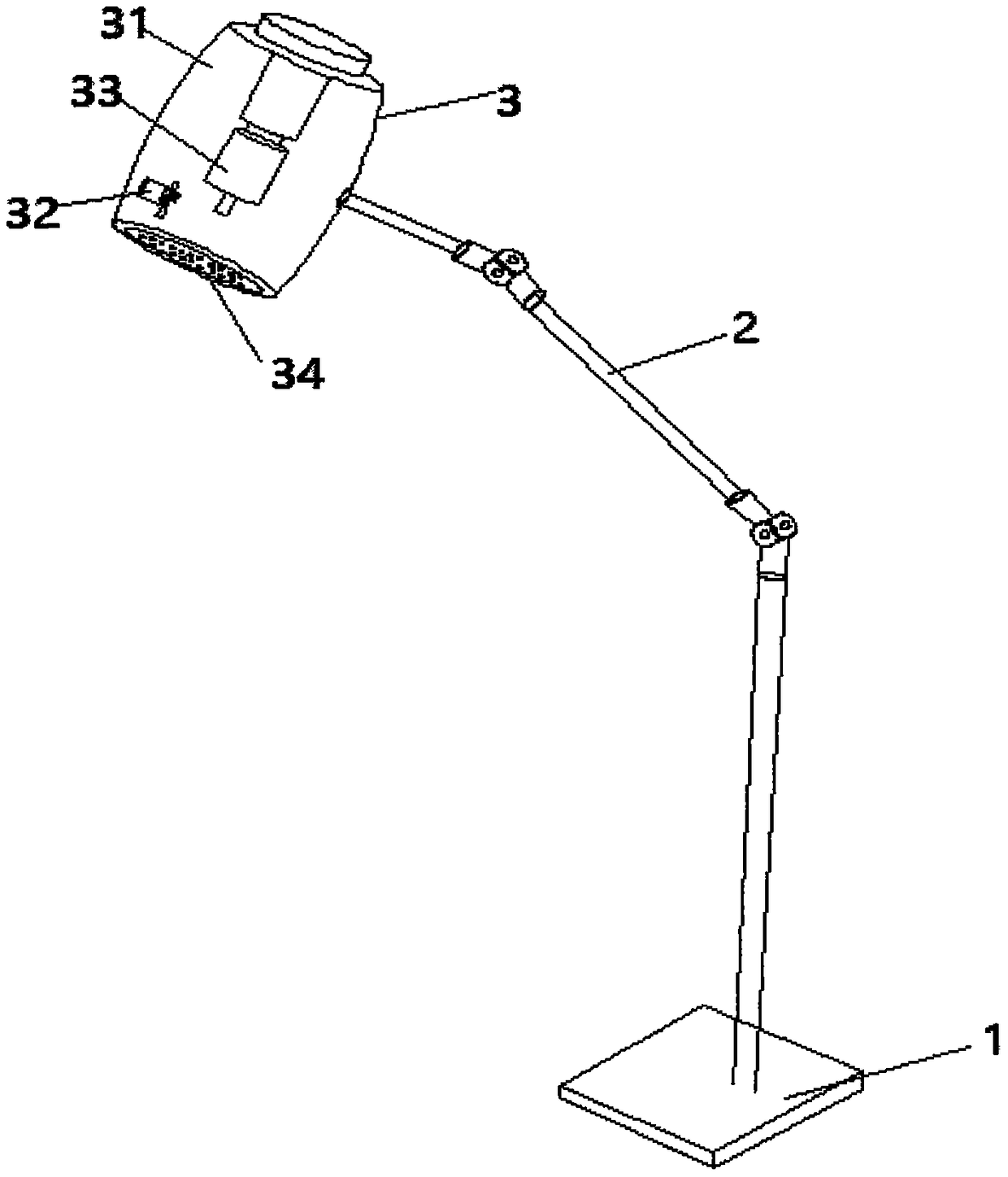 Automatic smoke-filtering moxibustion therapeutic device by using moxibustion and reinforcing and reducing methods