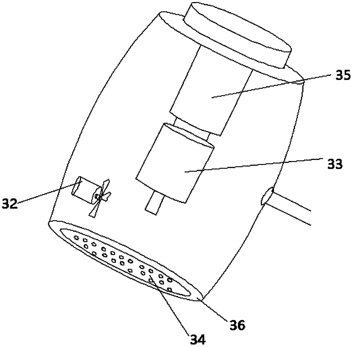 Automatic smoke-filtering moxibustion therapeutic device by using moxibustion and reinforcing and reducing methods