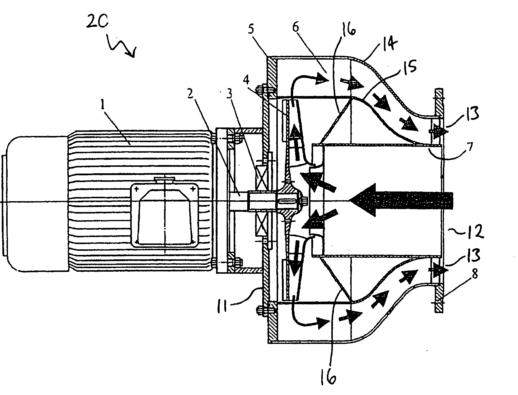 Blower for a textiles processing machine