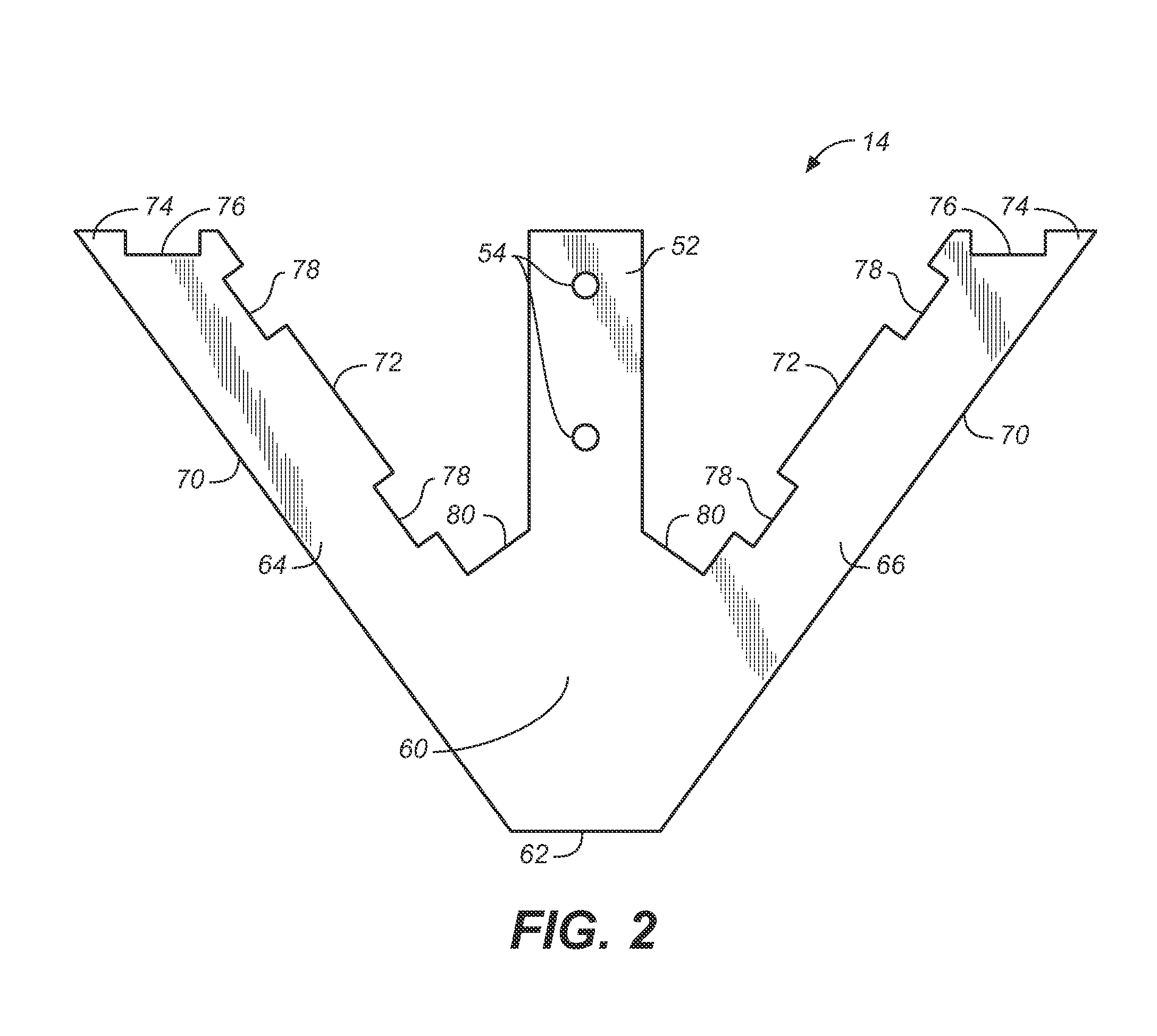 Mixing blade for cementitious material