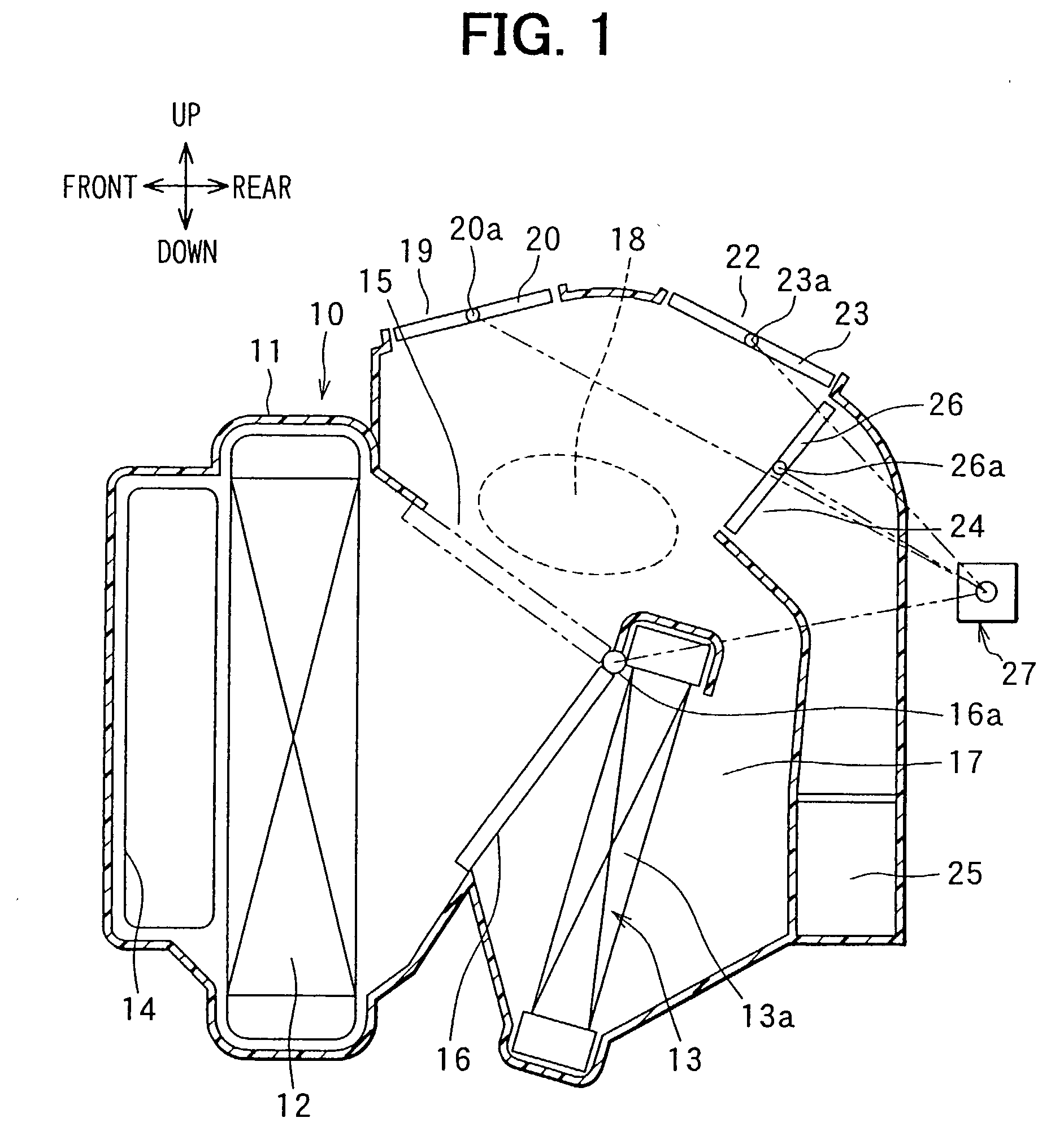 Vehicle air conditioner with mode switching pattern