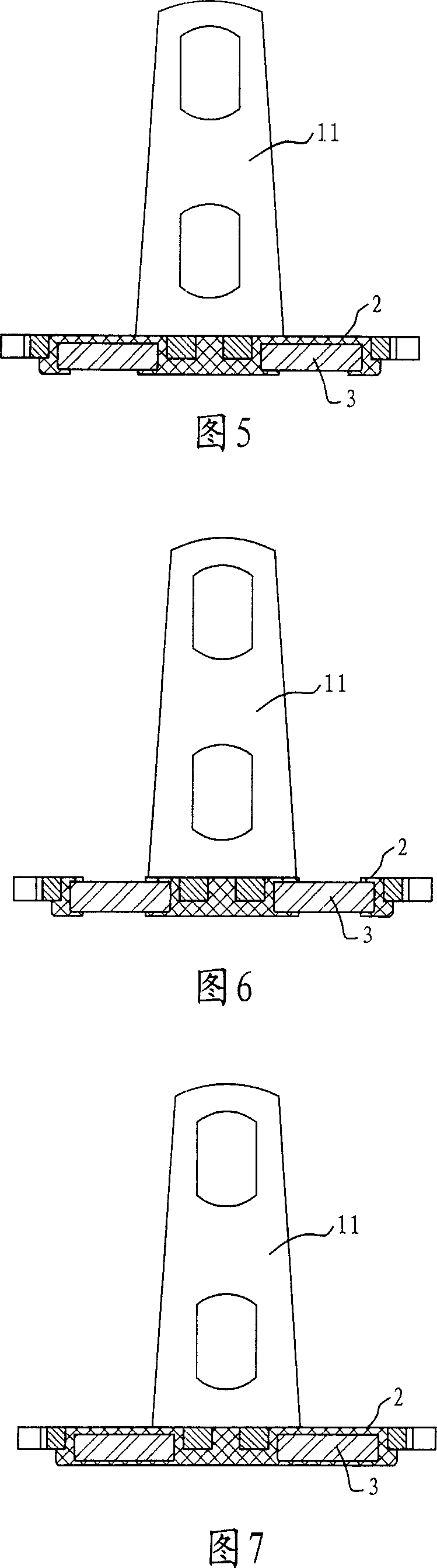 Magnetic hook of band tape and its manufacturing method and application