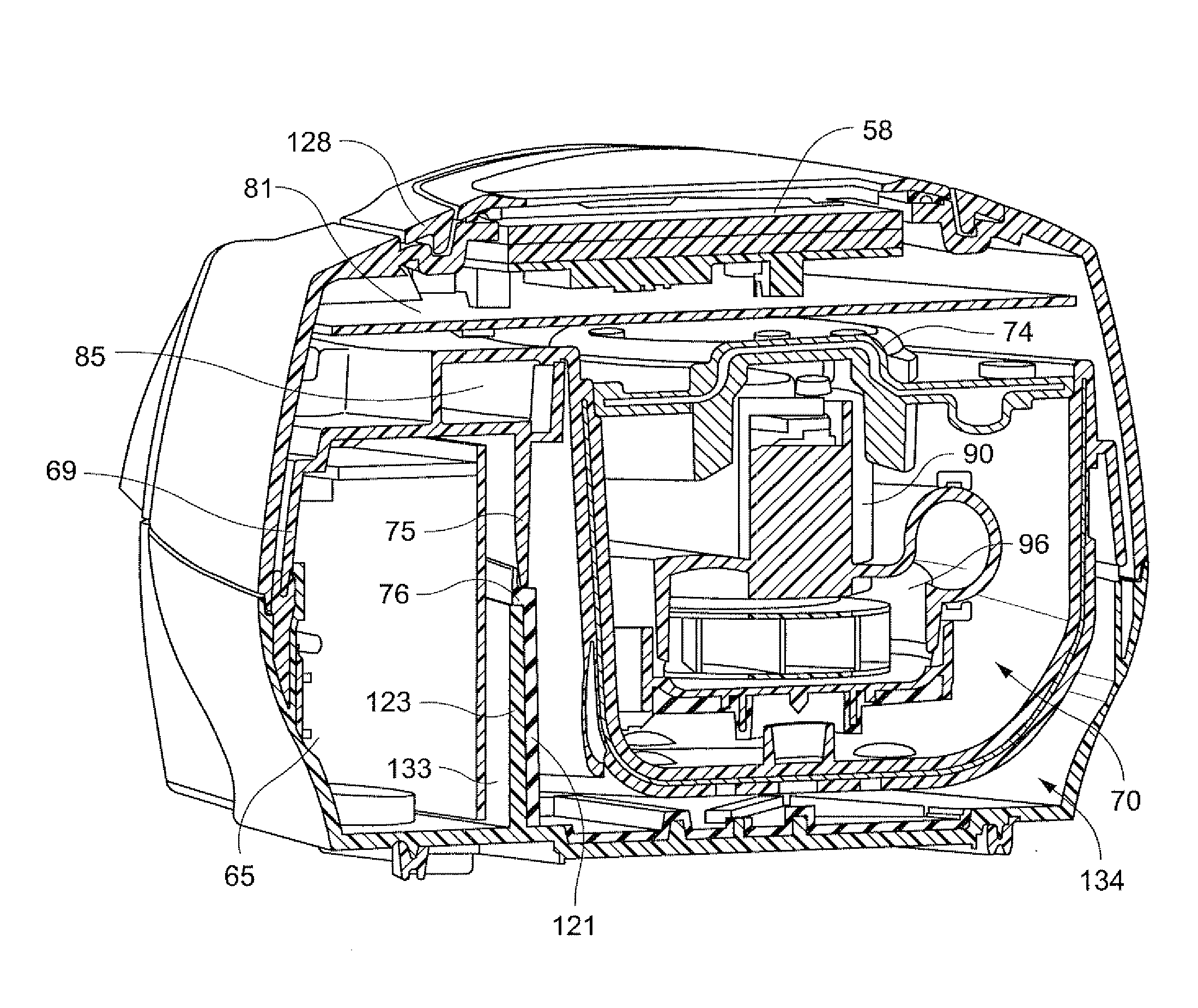 Breathable gas apparatus with humidifier