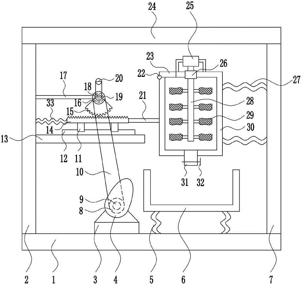 Efficient feed mixing machine for animal husbandry