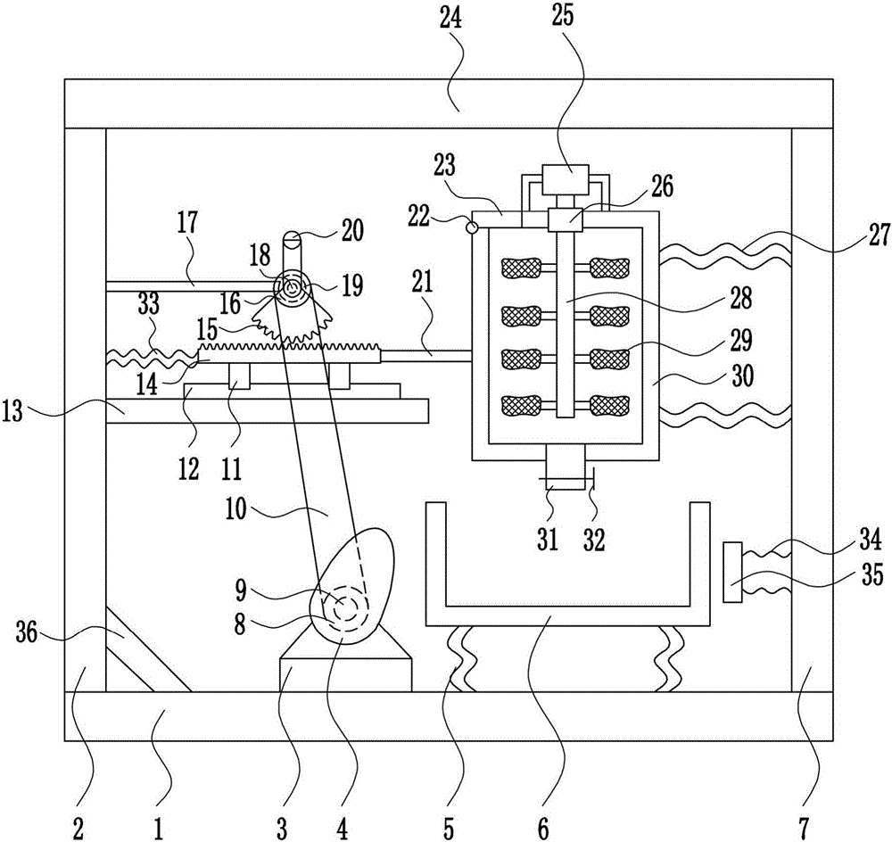 Efficient feed mixing machine for animal husbandry