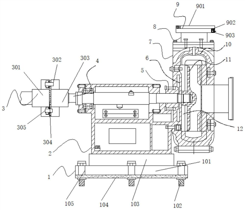 Wear-resistant and corrosion-resistant rubber lining slurry pump