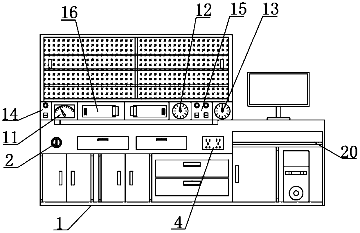 Simulation practical training device based on mechanical design course combination