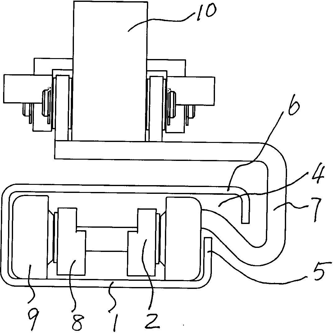 Protective automatic filter press plate dragging mechanism