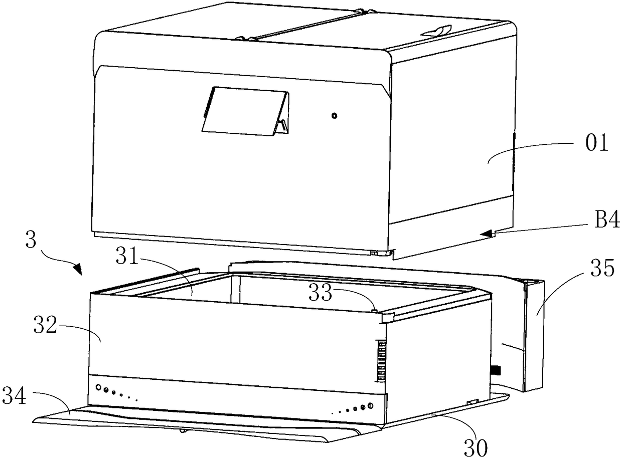 Heating layer structure of food material cooking equipment