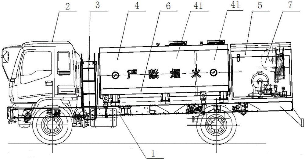 Dual-fuel transport refueling method and transport refueling truck