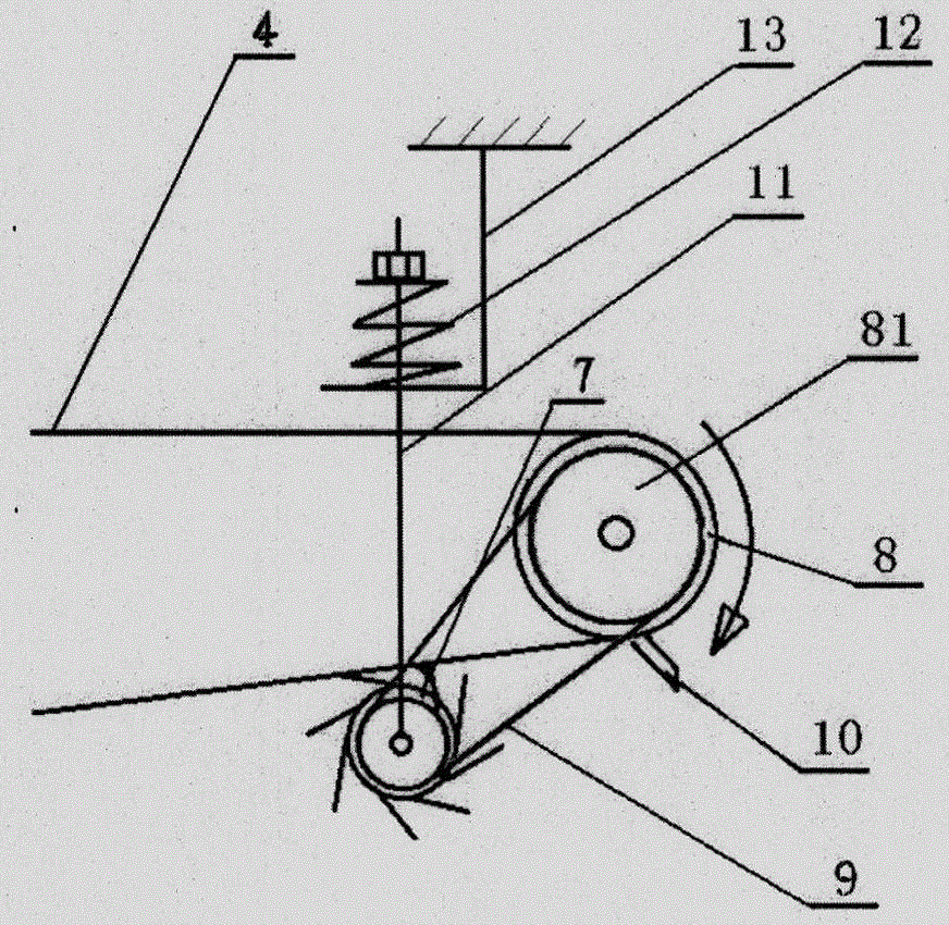 Anti-skidding anti-deflecting cleaning device of belt conveyor