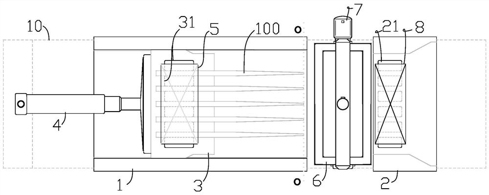 Automatic tube breaking device for microscopic tube