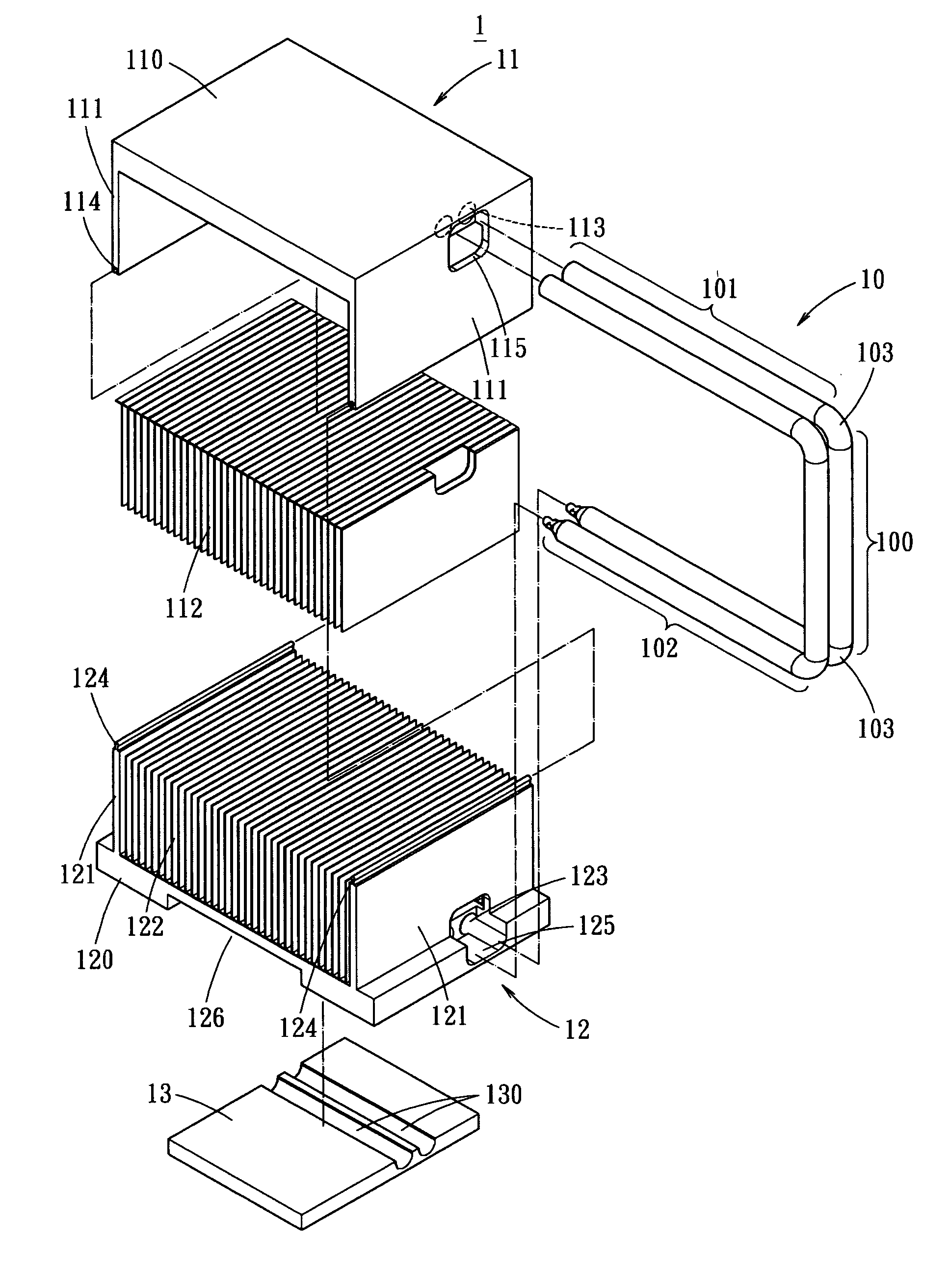 Dual-layer heat dissipating structure