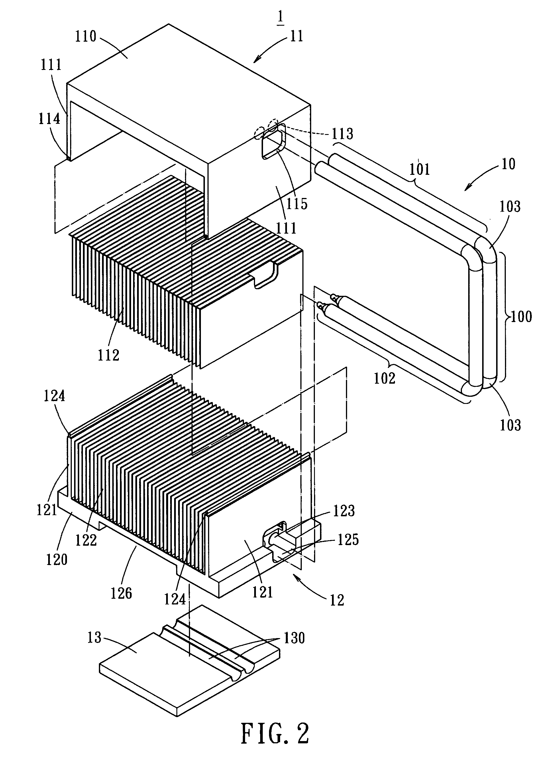 Dual-layer heat dissipating structure