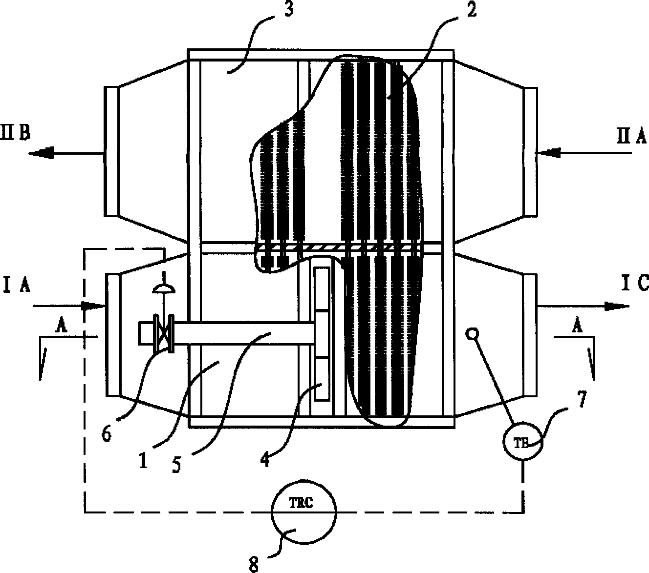 Method for avoiding dew point corrosion of heat pipe heat exchanger and a heat pipe heat exchanger