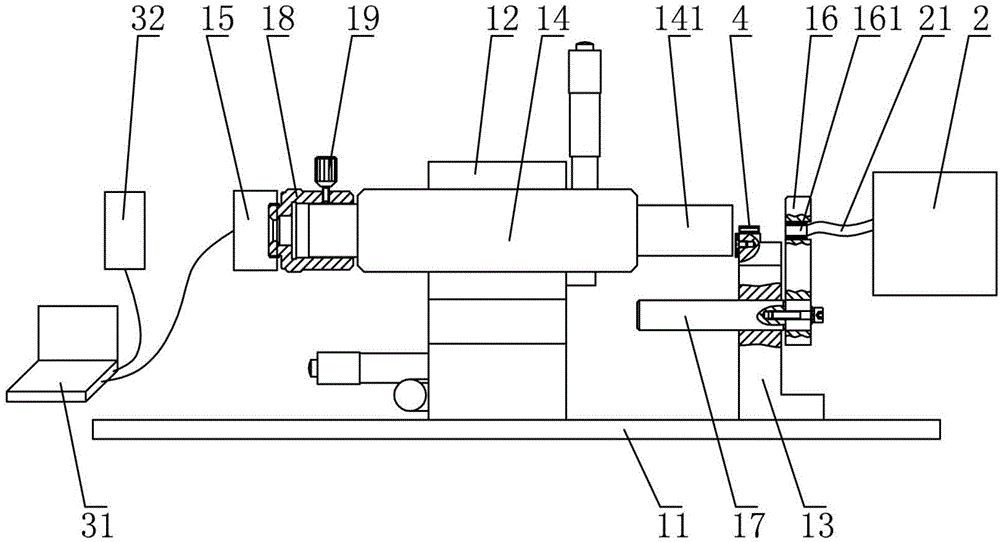 High-precision ceramic ferrule coaxiality detector