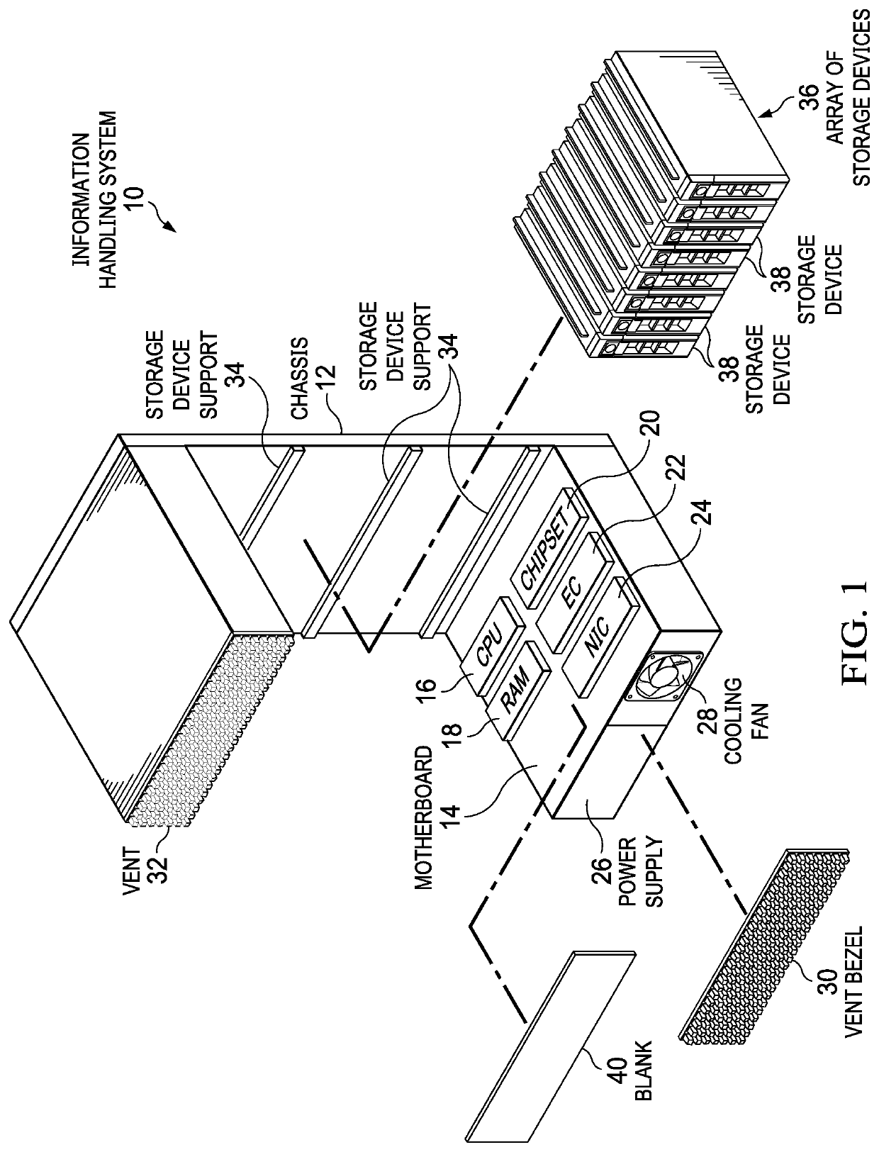 Information handling system reflective outer housing