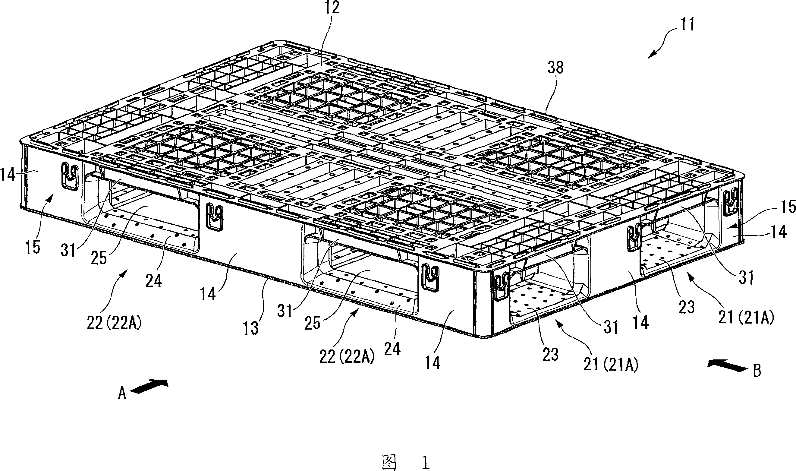 Synthetic resin pallet