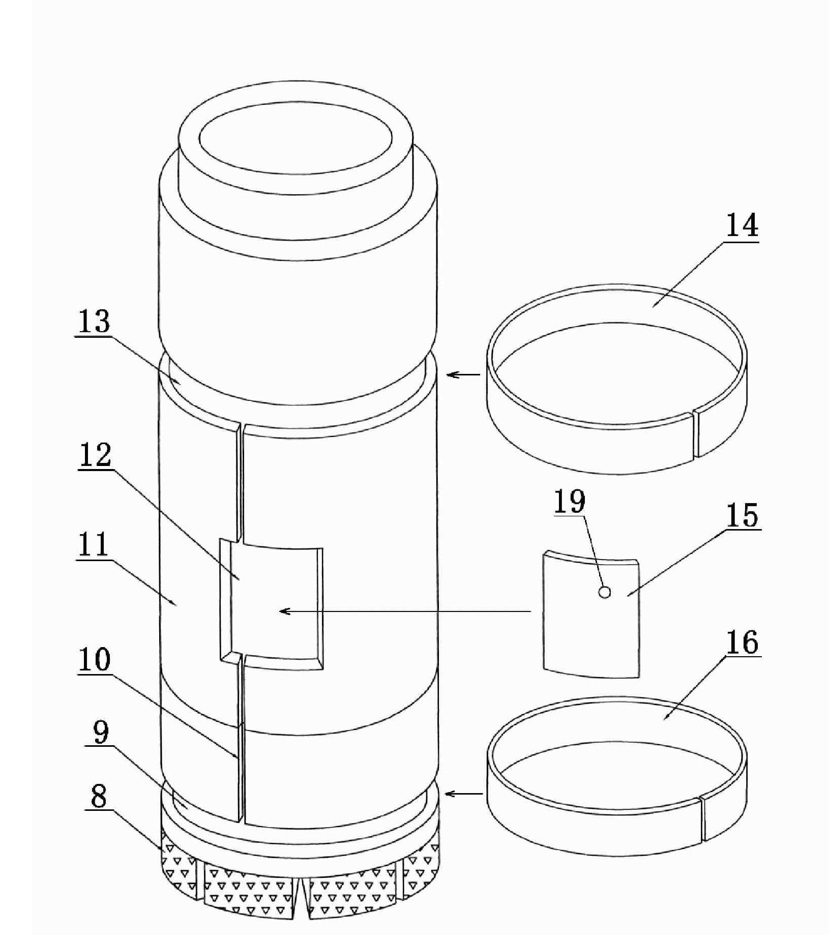 Non-damage drilling head