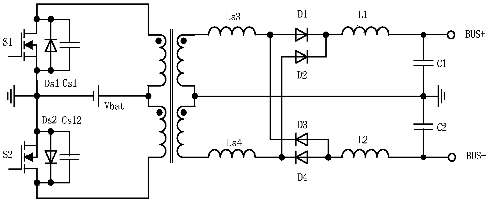 Control method of excited push-pull converter with zero-voltage switching and excited push-pull converter