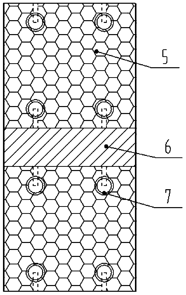 Anchoring structure and construction method based on large EPS lines