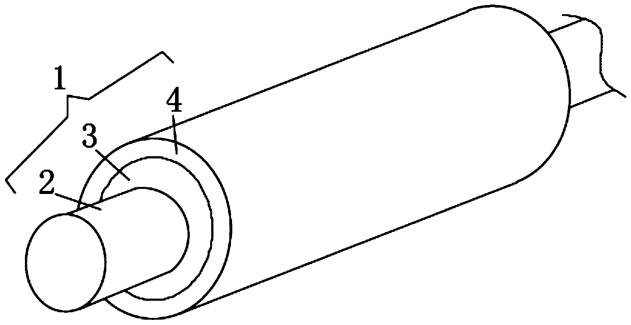 Heat-resistant circulating enameled wire and production process