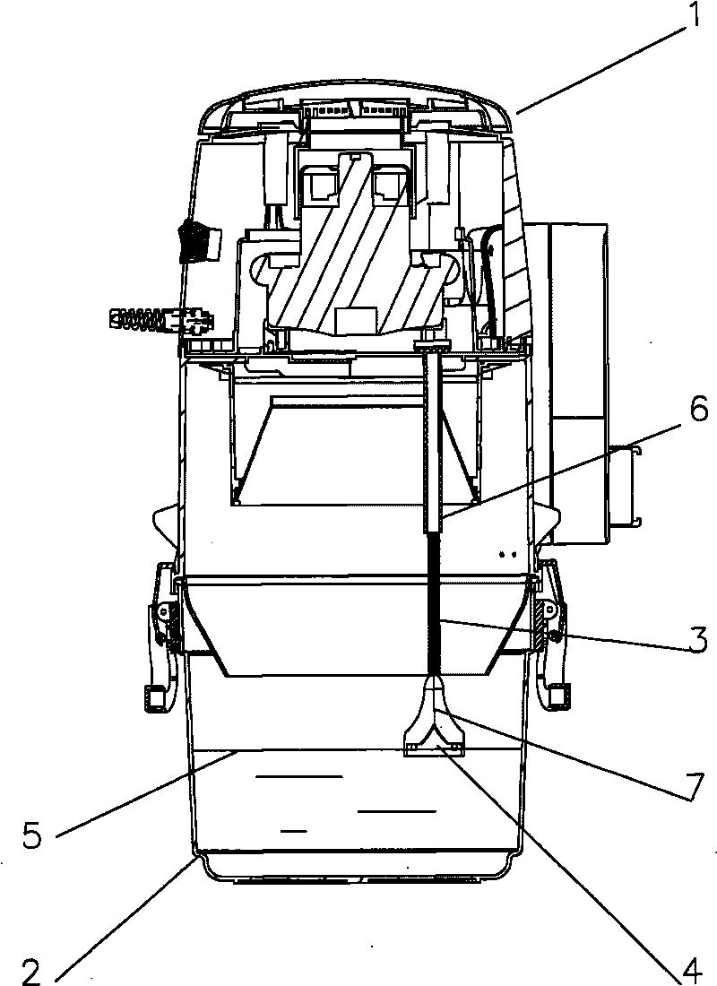 Dry and wet dual-purpose suction machine for garage