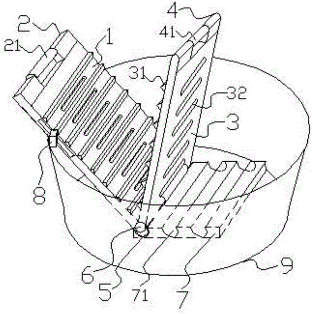 A manual laundry device