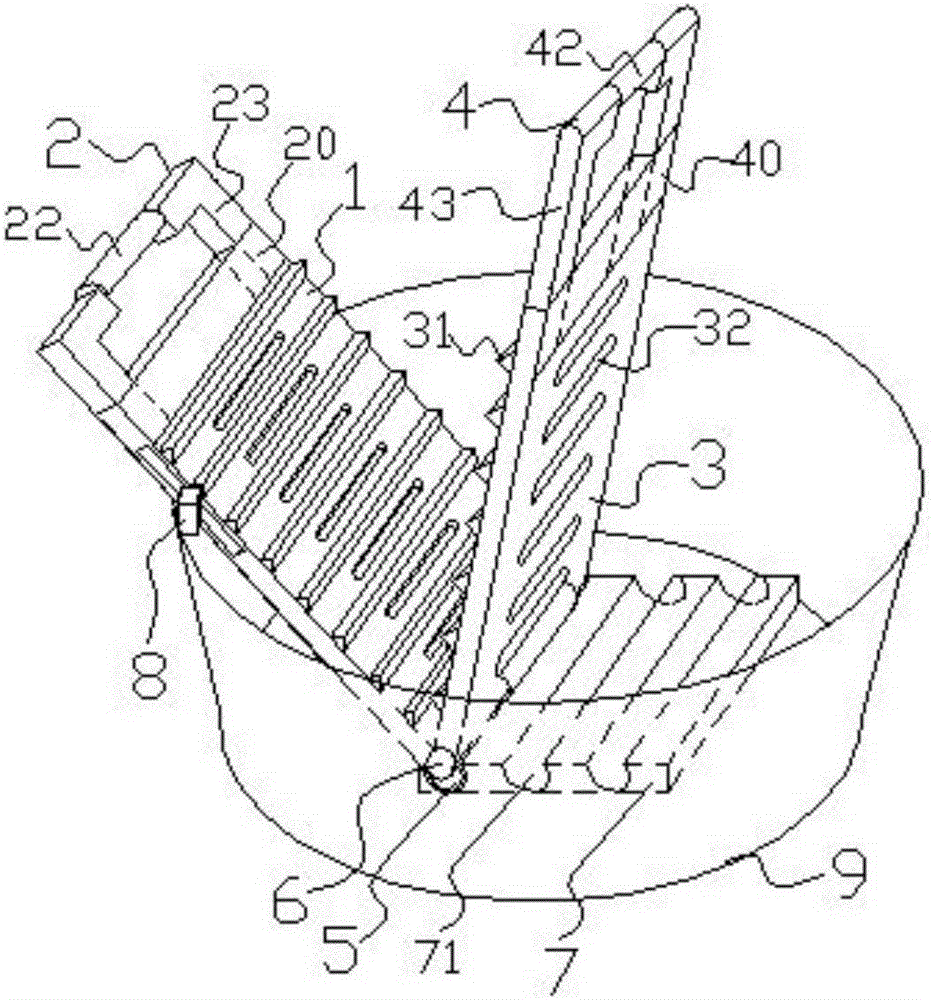 A manual laundry device