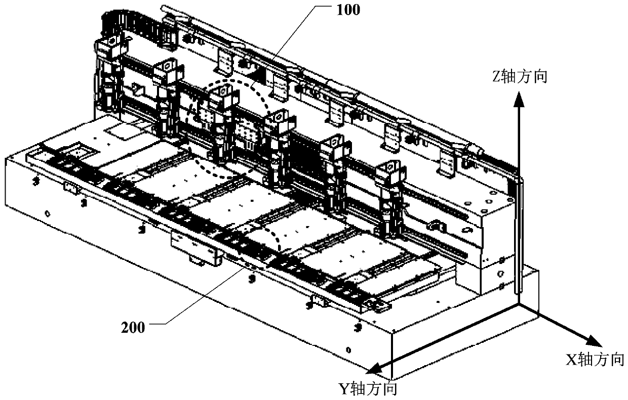 Machine tool table board expansion and shrinkage detection method and device, and PCB drilling machine