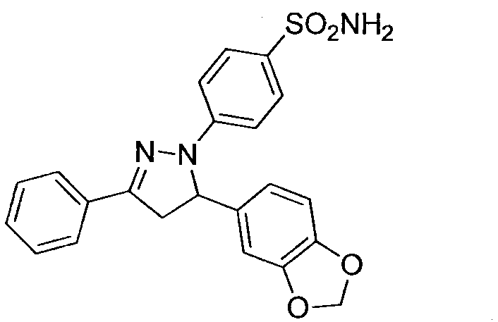 Synthesis of dihydropyrazol sulfonamide derivatives containing benzodioxane skeletons and application of dihydropyrazol sulfonamide derivatives in anti-cancer drugs