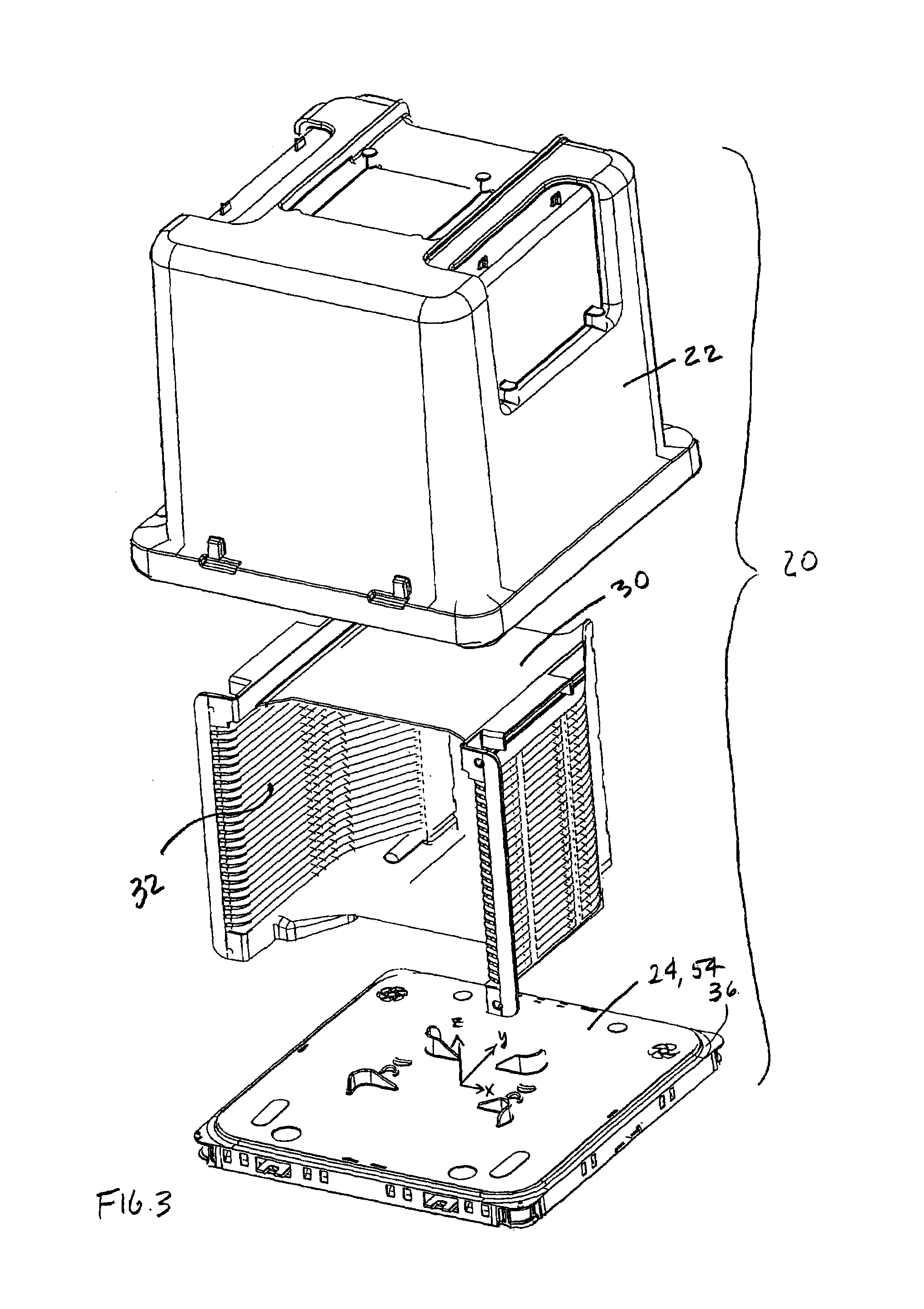 Wafer container with sealable door