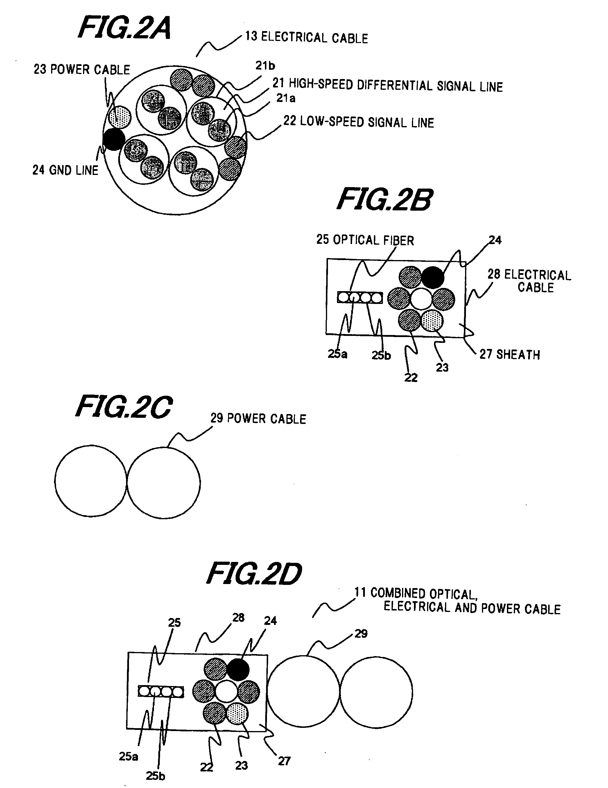 Combined optical and electrical transmission assembly and module