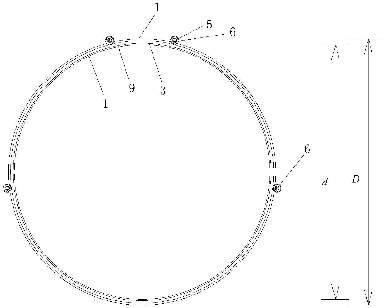 Splicing construction method of corrugated steel pipe gallery