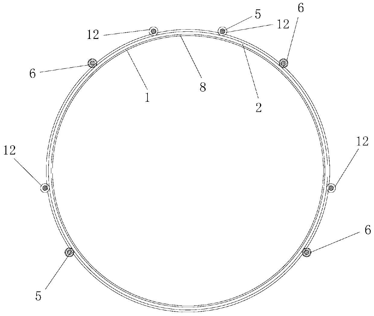 Splicing construction method of corrugated steel pipe gallery