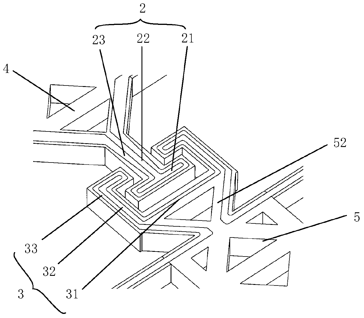 Force-heat coupling micro electro mechanical system, in-situ mechanical platform and manufacturing method