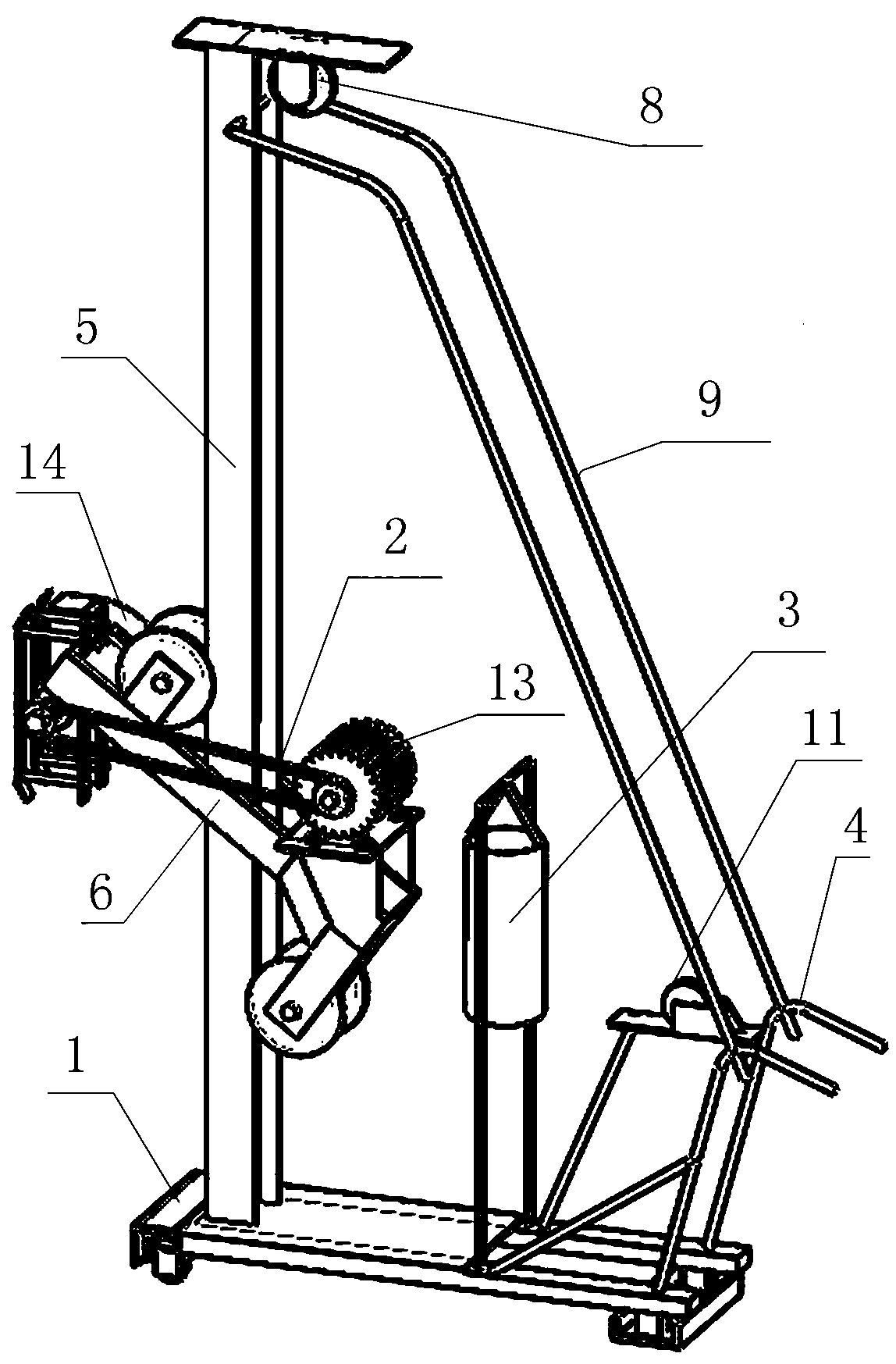 Wall pipeline slotting machine