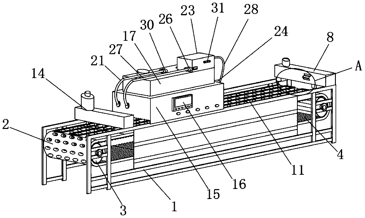 Cake steaming device