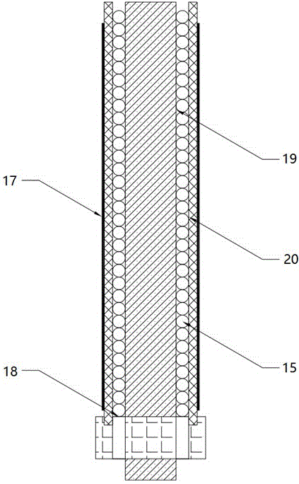 Organic wastewater treatment device and system by utilizing solid adsorbent and low-temperature plasma desorption