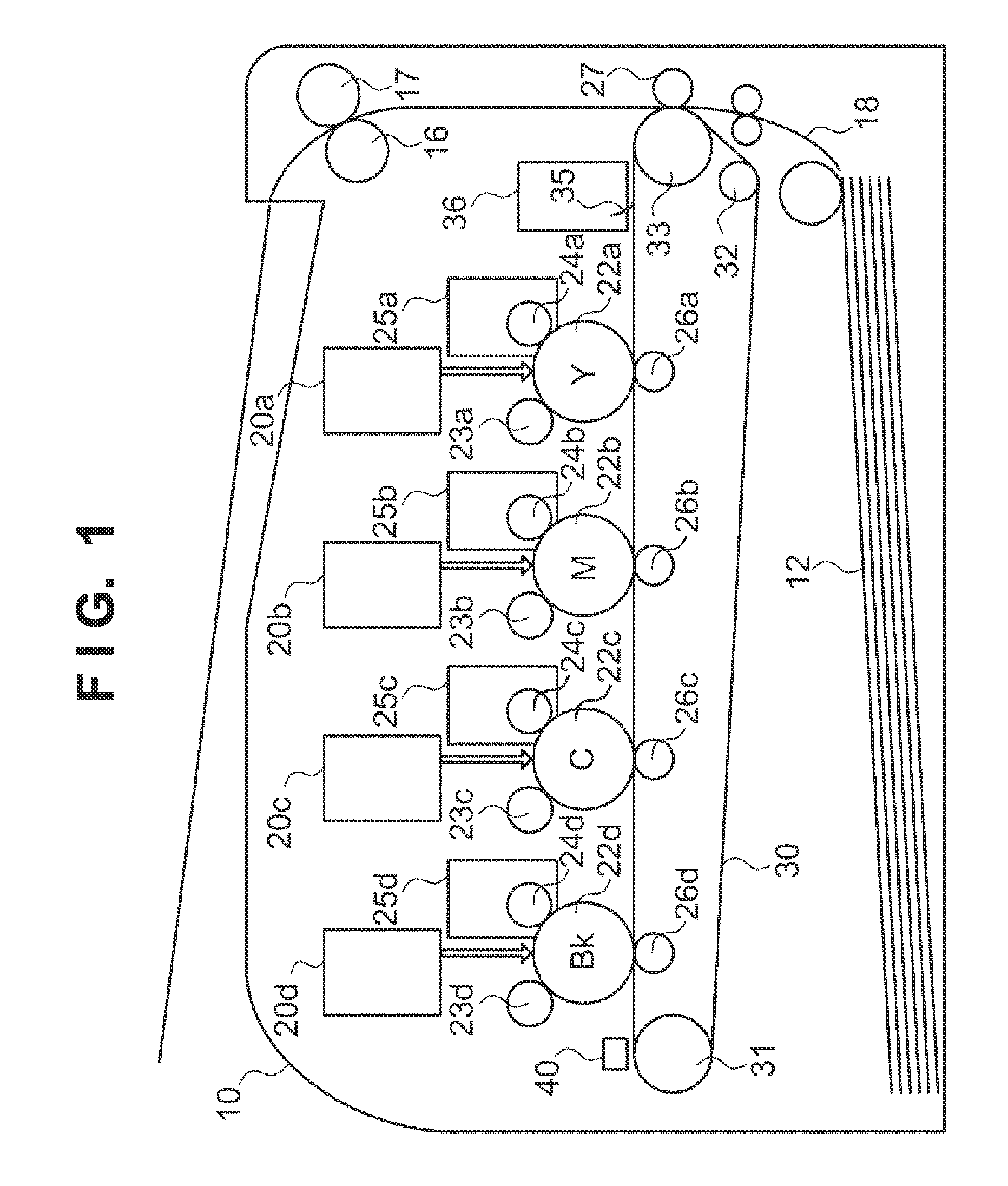 Image forming apparatus which uses electrostatic latent image for color misregistration correction